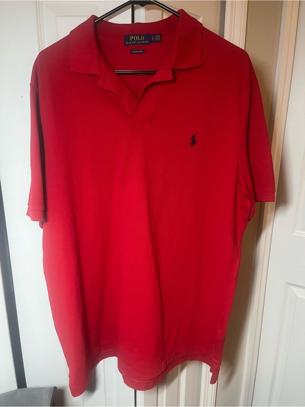 Polo Ralph Lauren men’s red polo short sleeve shirt in red size Large
